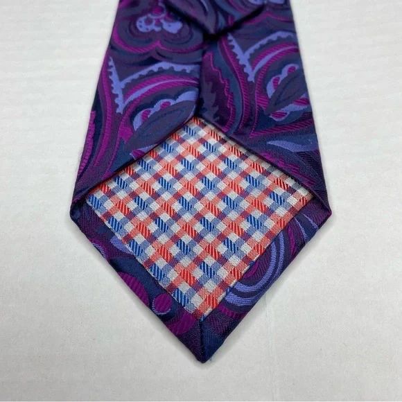 Ben Sherman Paisley Floral 100% Silk Tie - Picture 9 of 9